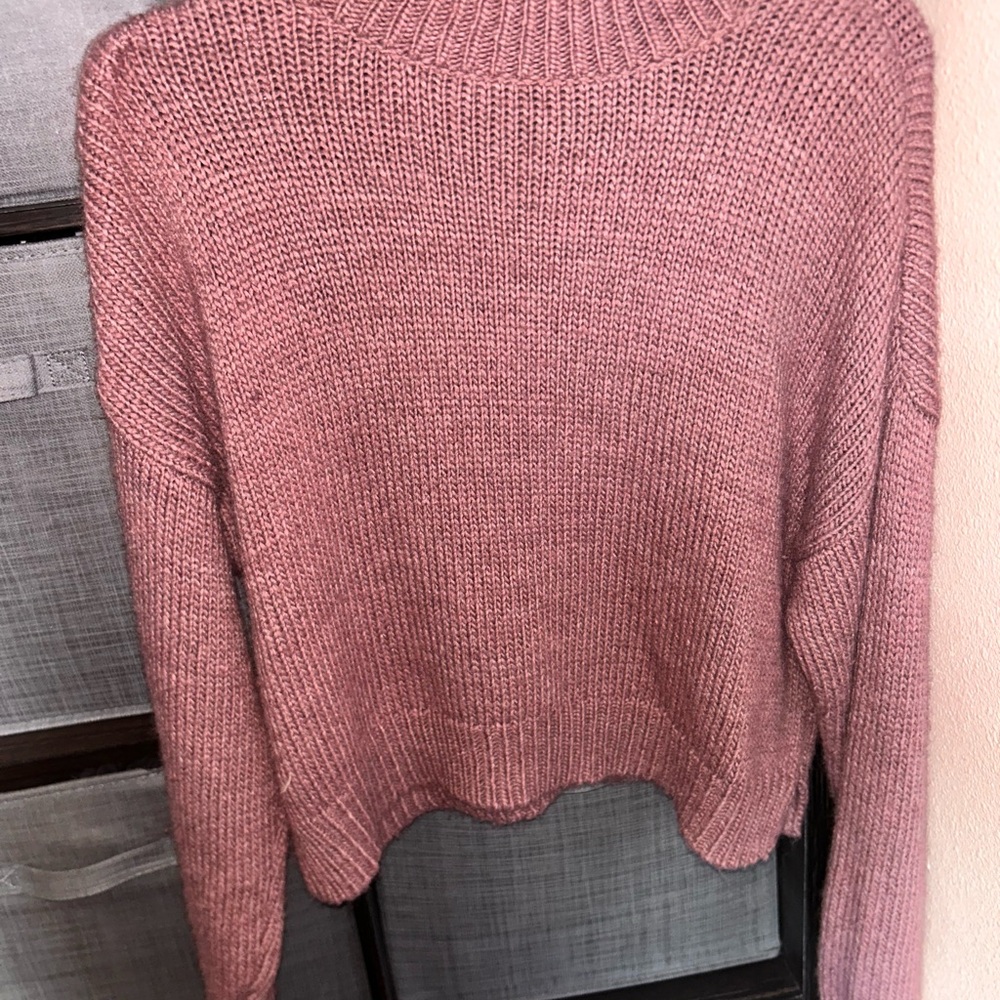 Aeropostale Pink Cowl Neck Sweater